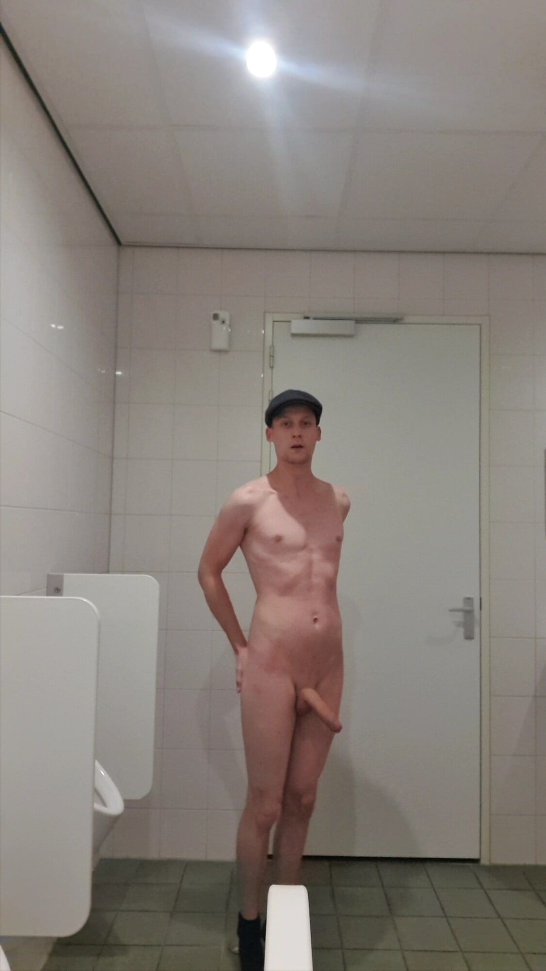Twink naked public bathroom #2