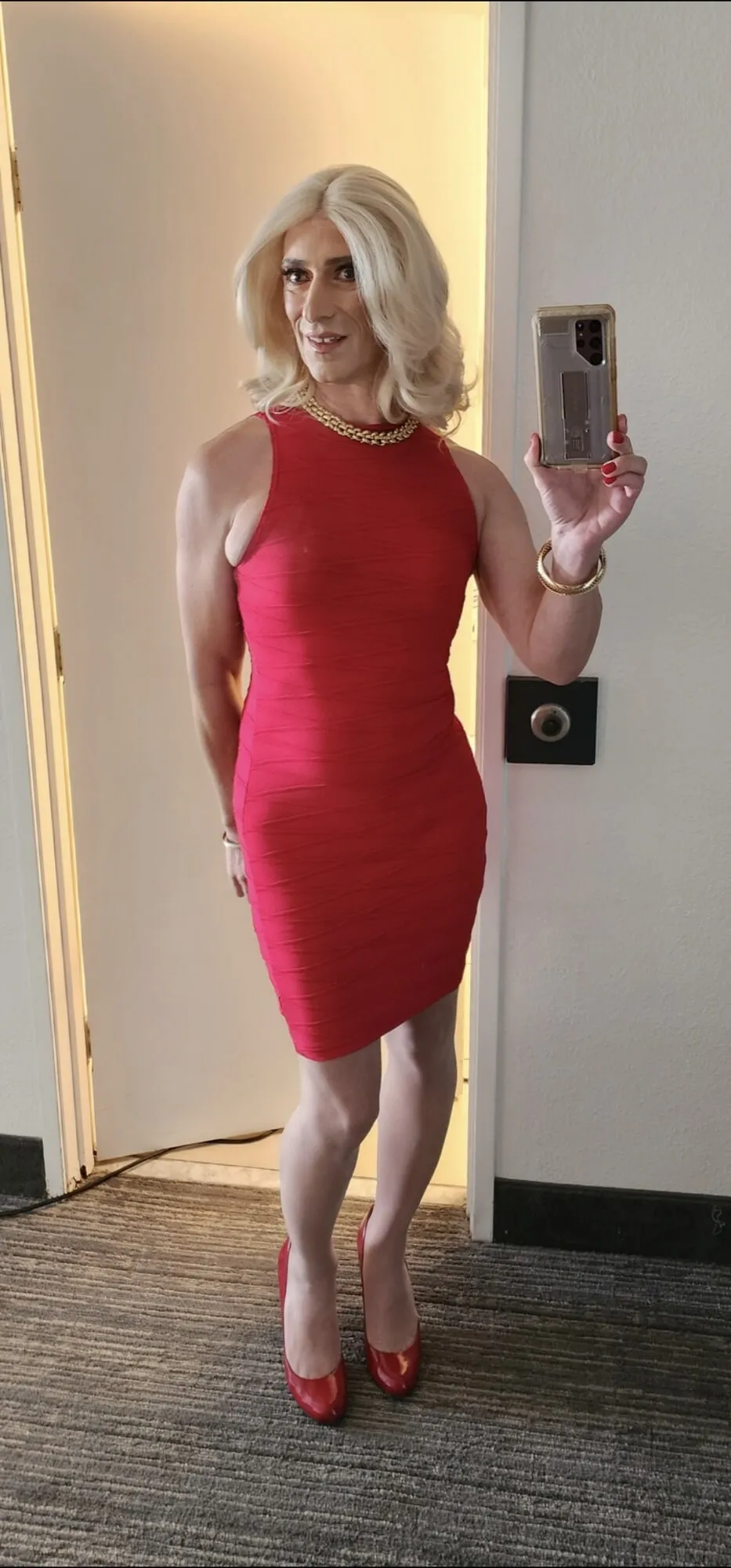 Red dress