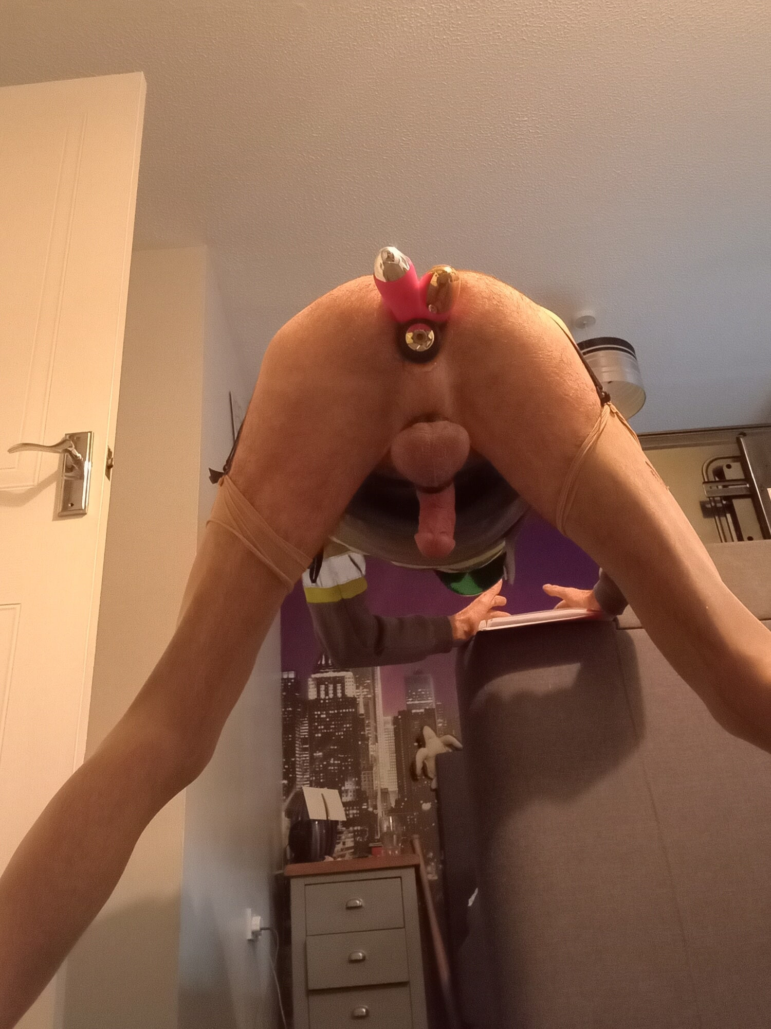 Home alone in stockings 