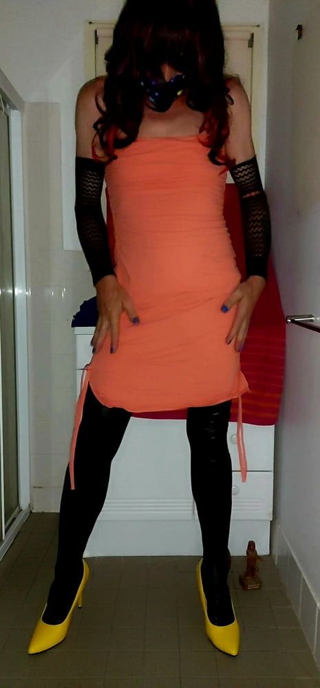 Orange dress  #21
