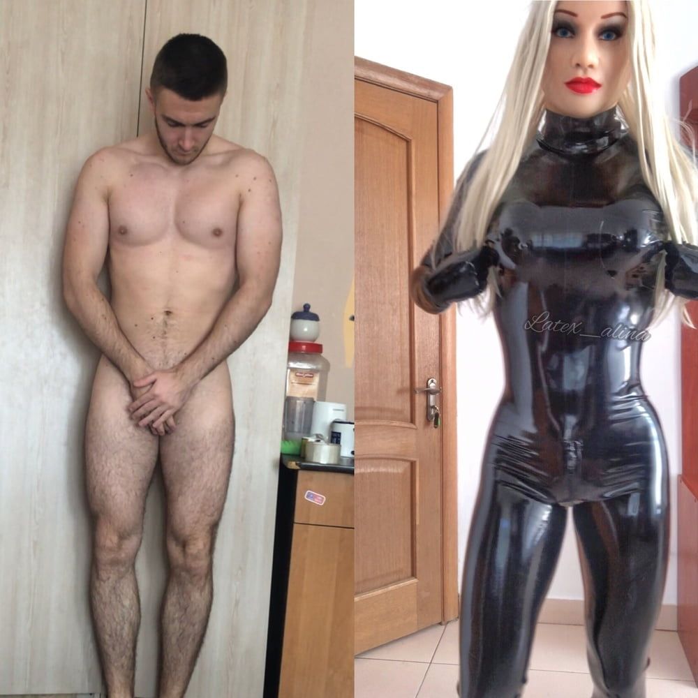 Male to Rubber Doll Transition 