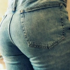 Ass in jeans