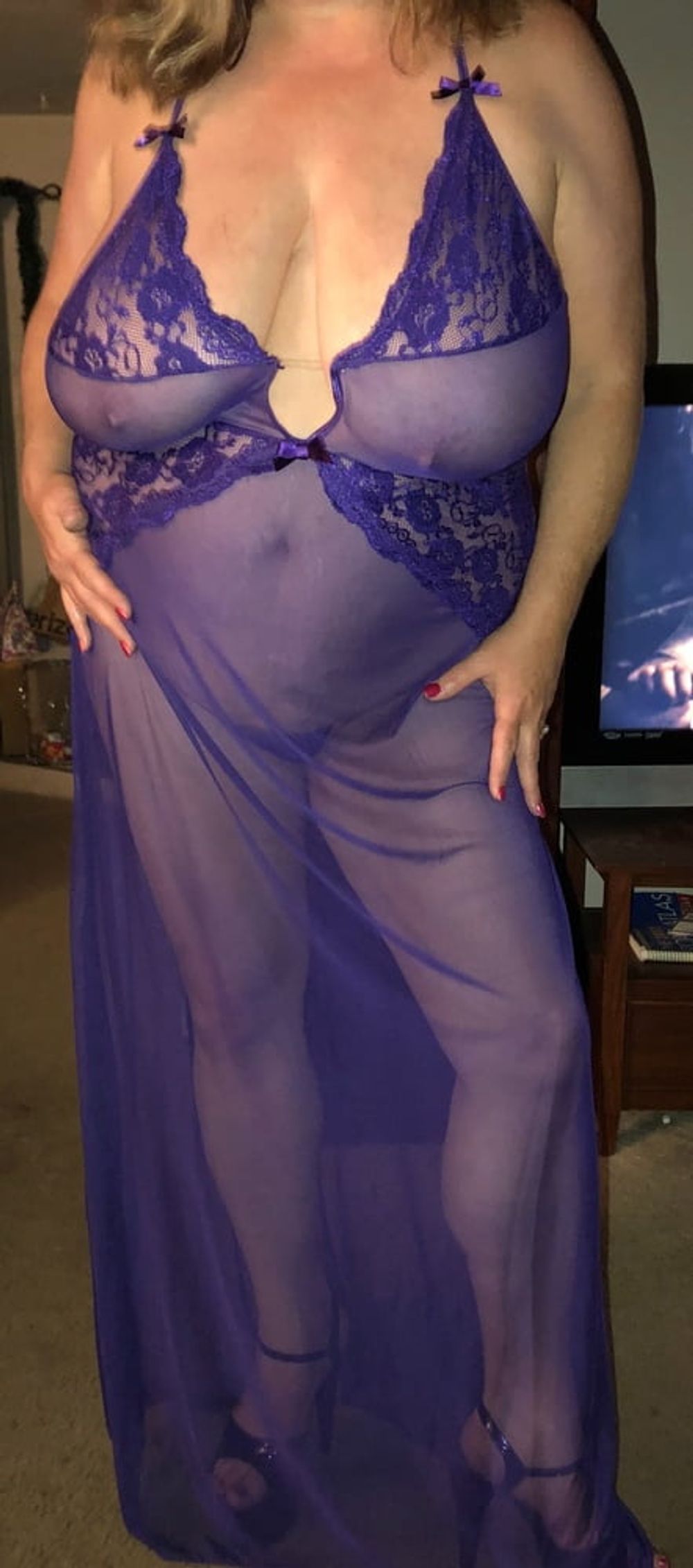 Horny wife in purple #43