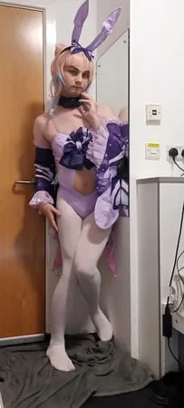 sissy aimees first time cosplaying         