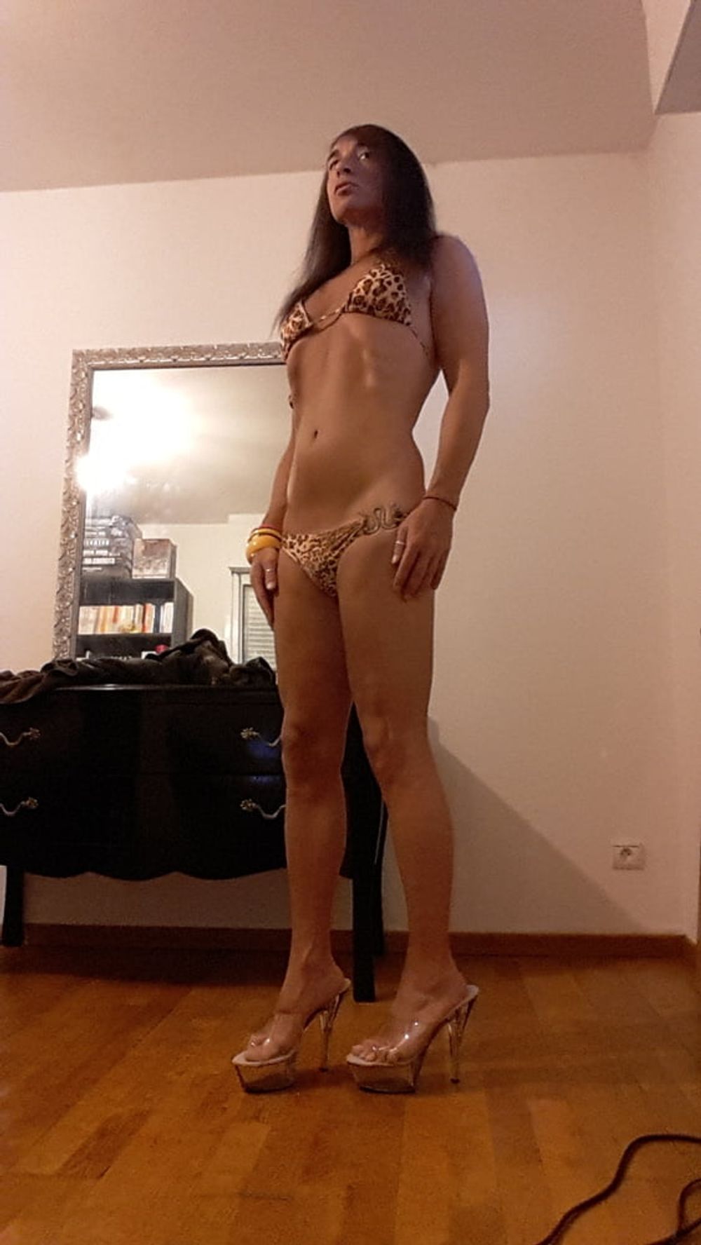 Tygra babe in leopard bikini on summer of 2019. #23