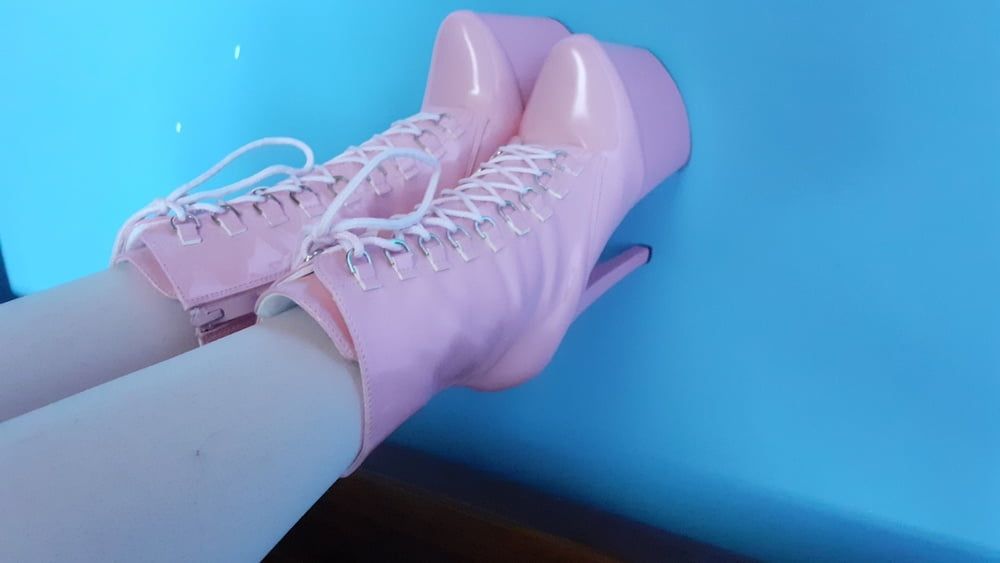 Pink Ankle Boots #4