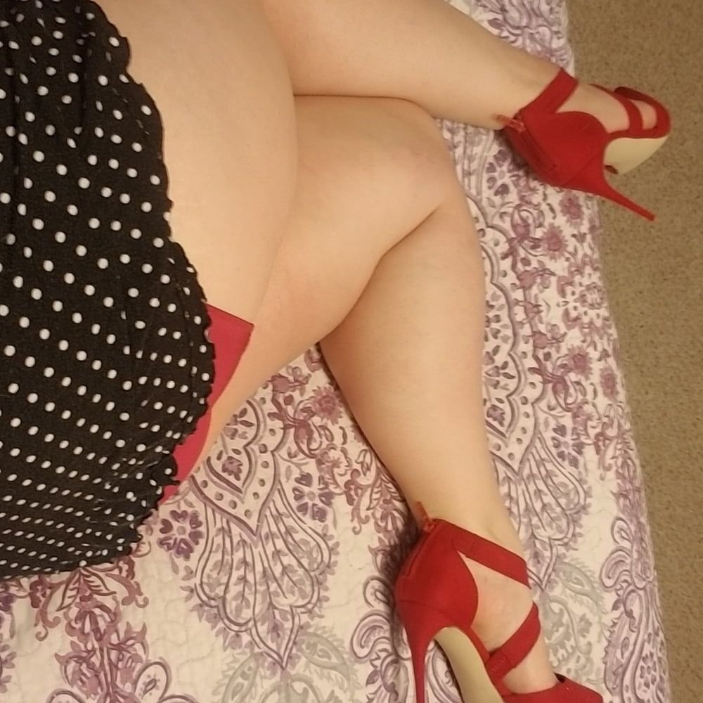 Playing in my shoe closet pretty feet heels flats milf  wife #15