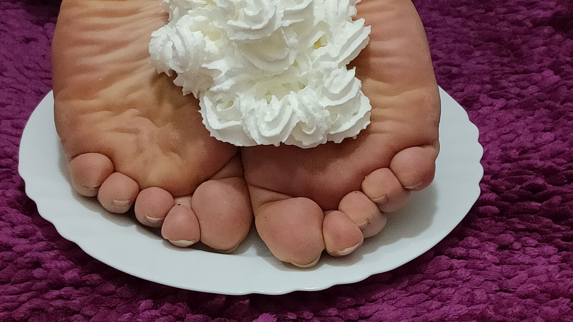 whipped cream on my feet #5