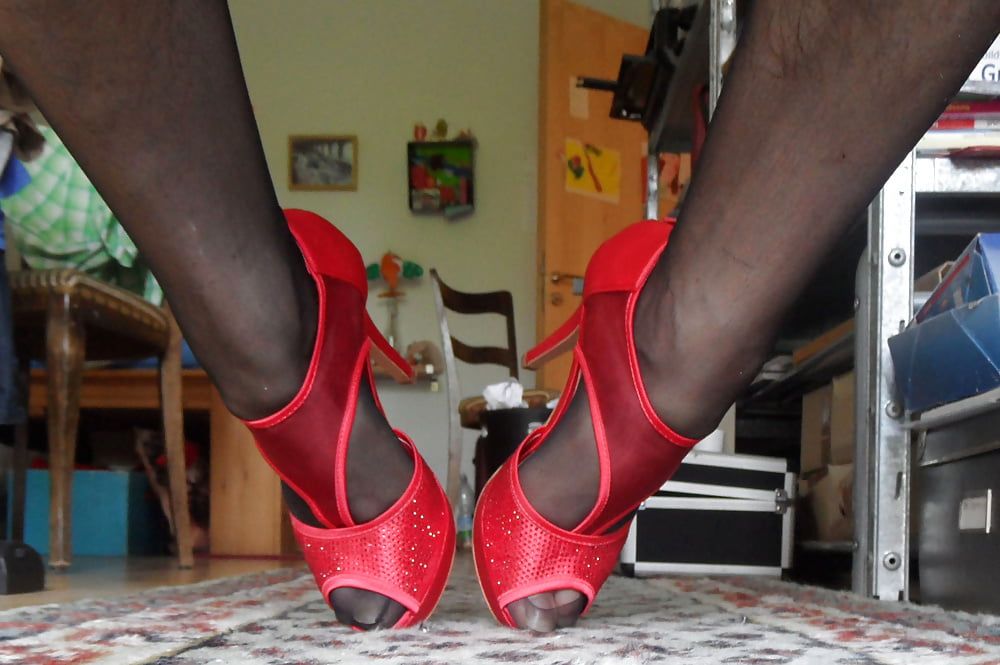 my wifes pink heels #4
