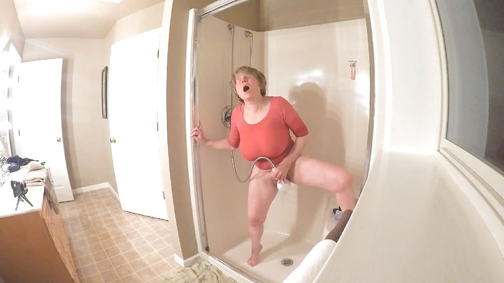 GILF masturbates in wet t-shirt #12