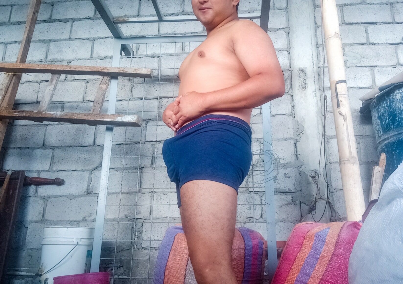 In Boxer (Navy blue) - on my terrace #24