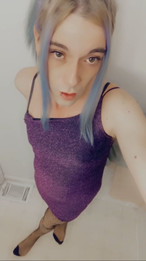 Hot Purple Minidress Slut #60