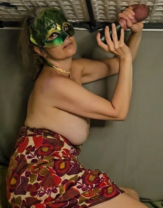 Cucumber Cock Milking Hand job  Amateur Mistress Thursday #29