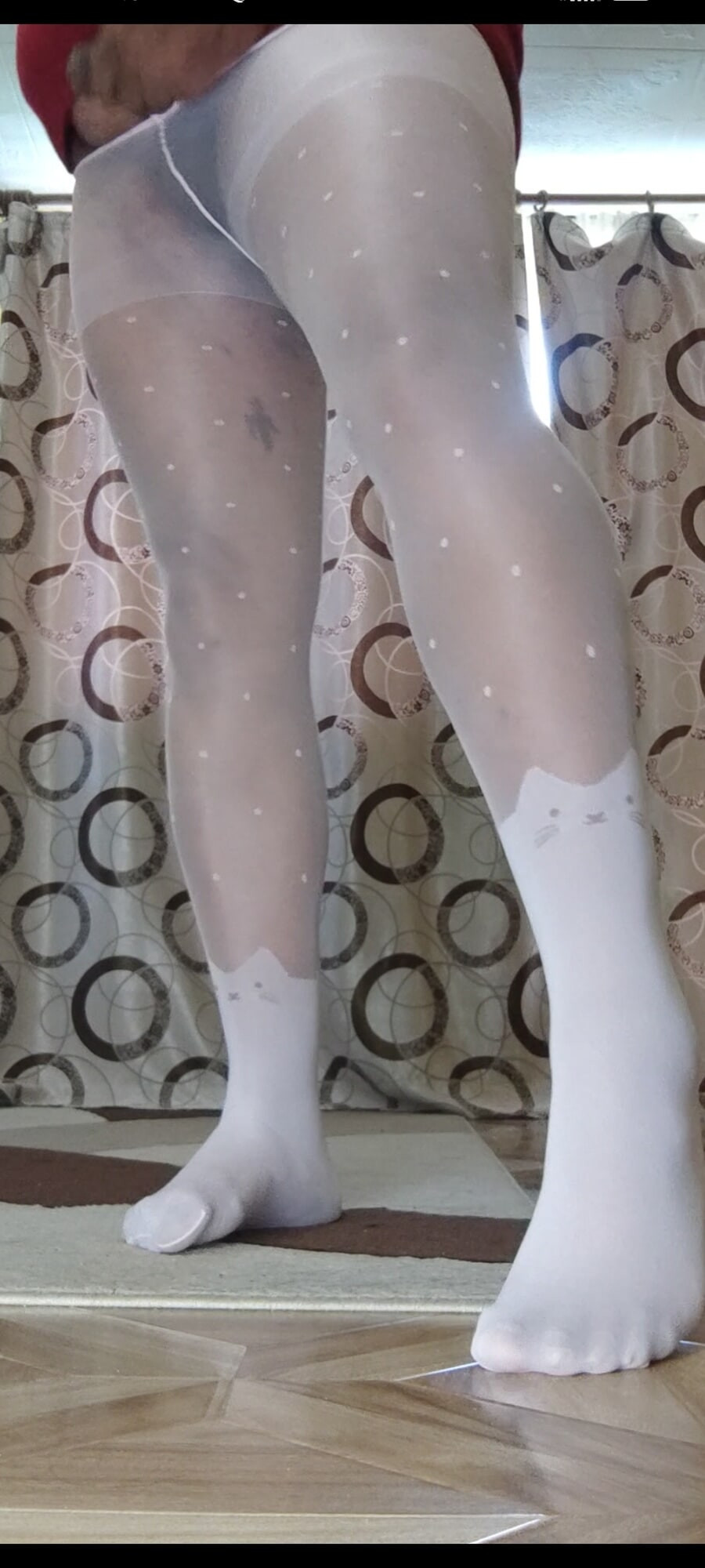 White pantyhose for teen #30