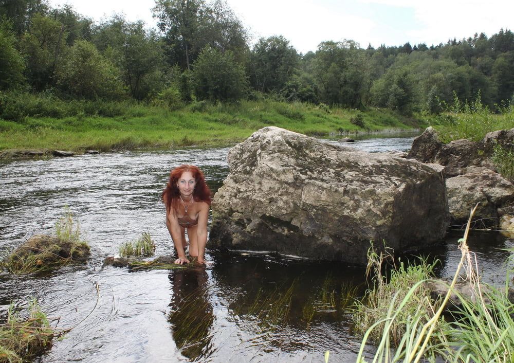 near a boulder in the river #27