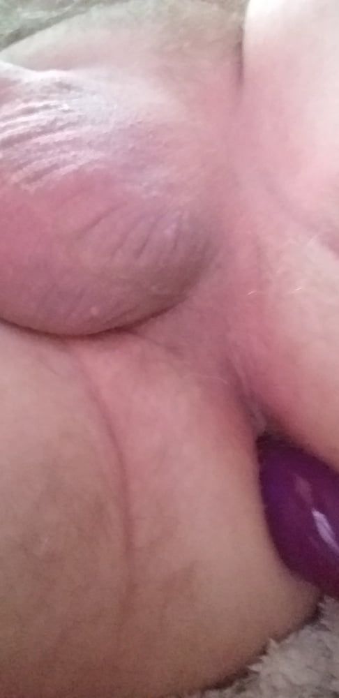 pictures of my cock with a dildo in my ass #2