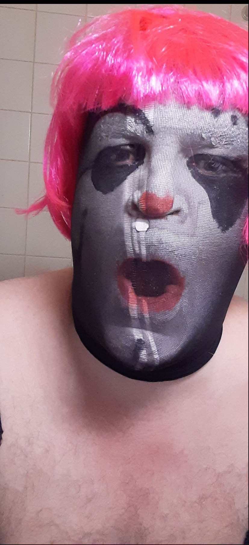 TV clown slut, nylon masks, and some dildo play #11