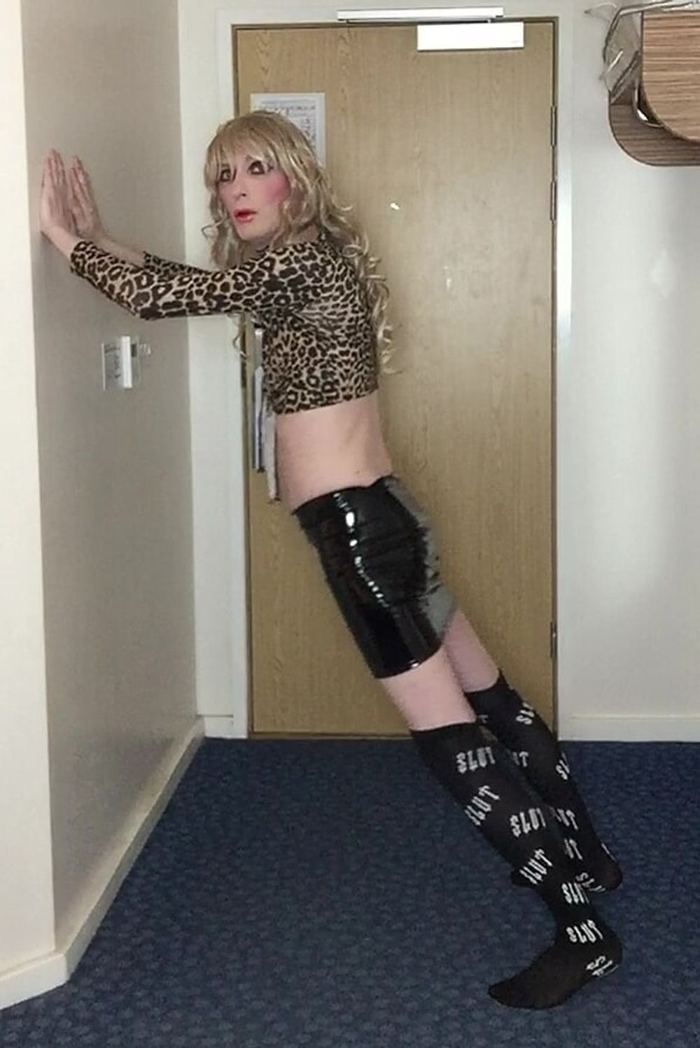 Sissy in leopard print top #14