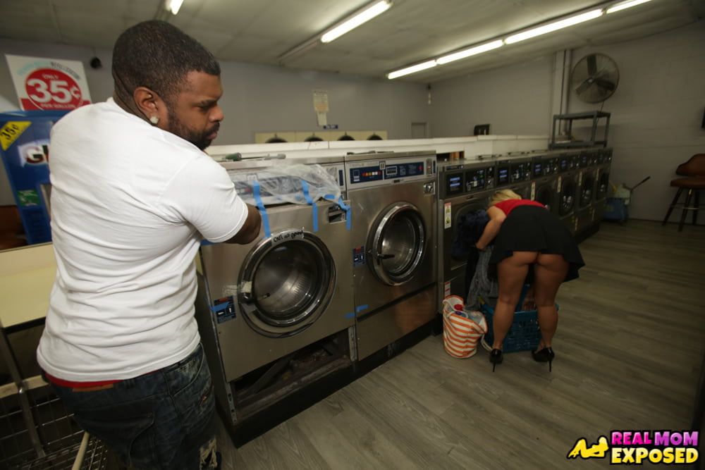 MILF Katie Morgan Takes Multiple Loads At The Laundromat #27