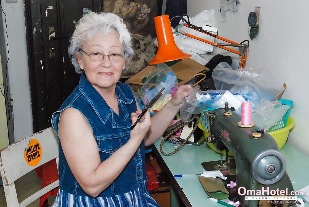 Grandma playing with adult toy #12