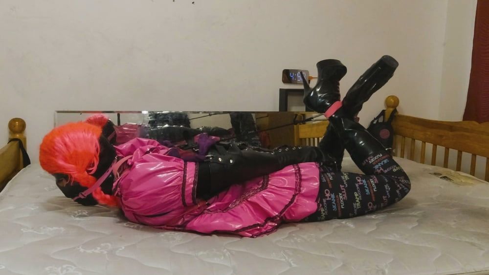 Sissy Maid Strict Hogtie Armbinder #3