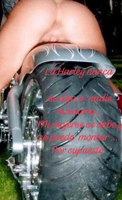 La Harrley de mi marrido es monoplaza . Yo NO