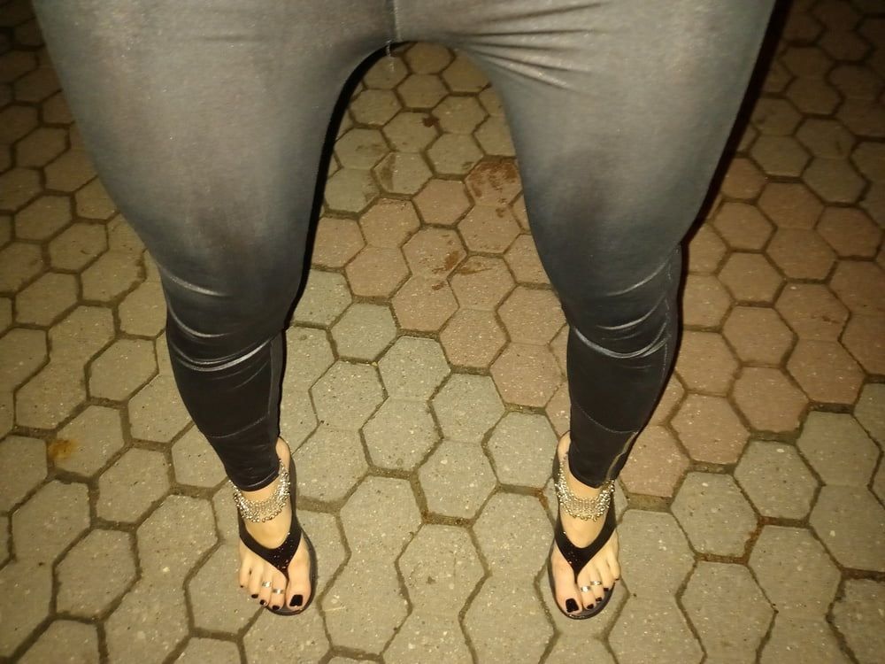 sexy feet and latex flip flops #15