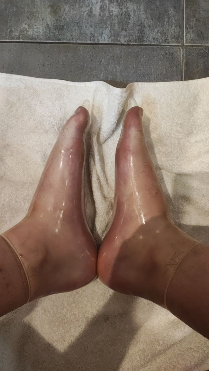 Playing with gloves and condoms