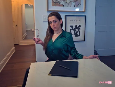 sexy satin secretary         