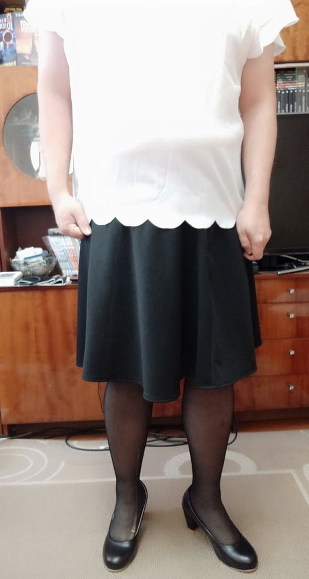 black skirt&amp;white blouse p.1 #27