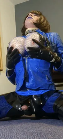 alison in rubber         