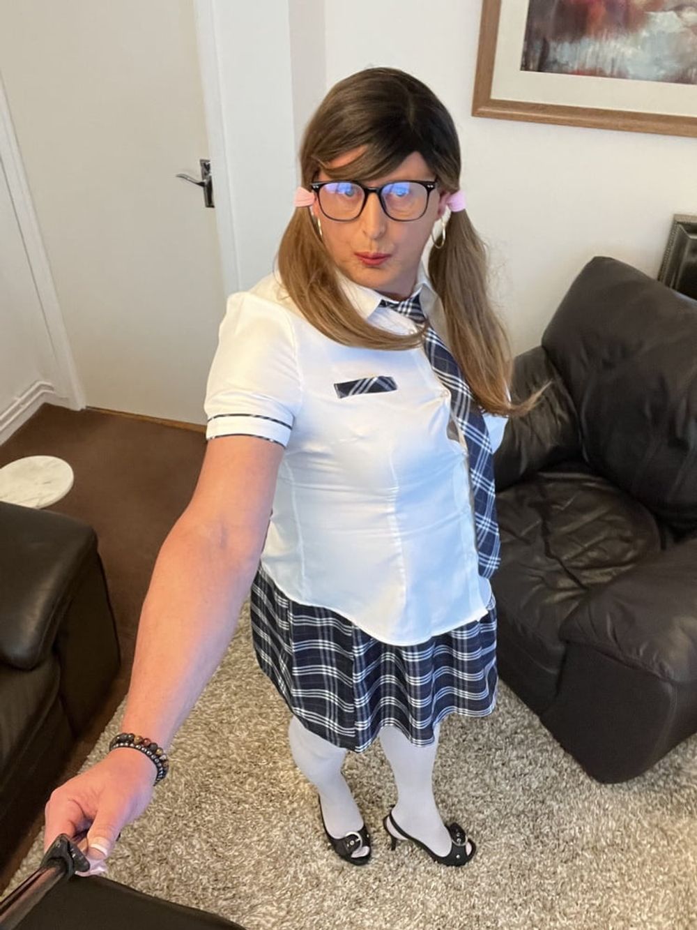 Amateur Crossdresser Kellycd2022 sexy school girl #27