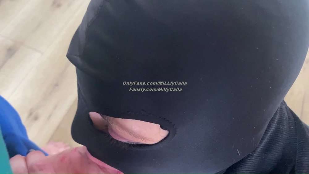 Full Body Fishnet Blowjob – Cum on My Clothes #57