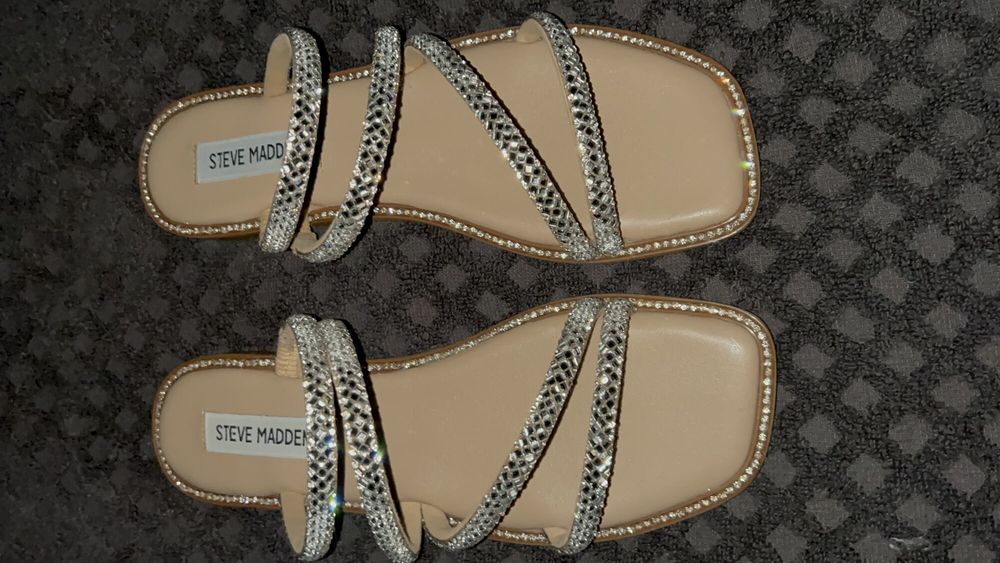 Cum on Steve Madden Slides #3