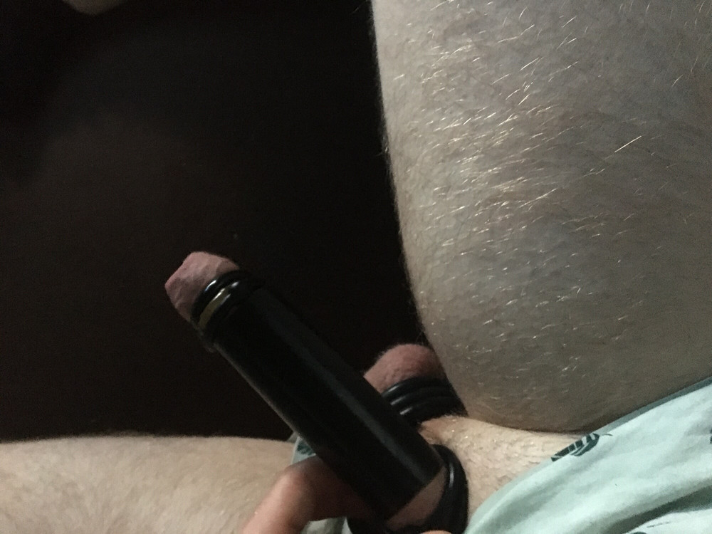 Balls With Rings And Cock With Homemade Cocksleeve And Rings #46