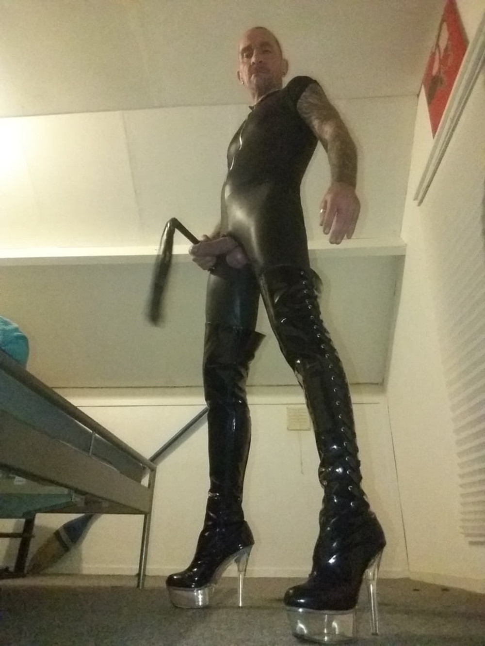 wetlook and boots #6