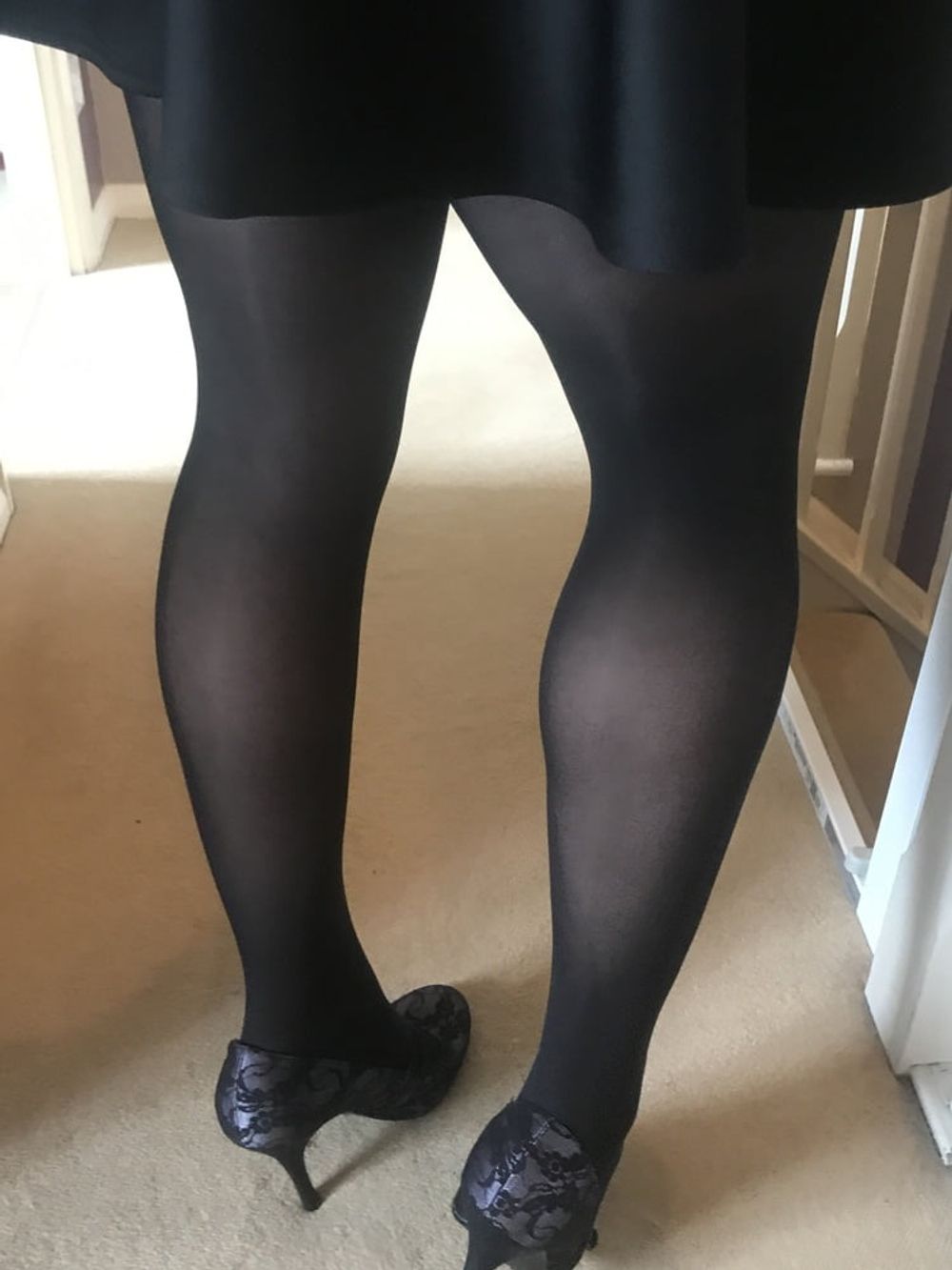 Black hold up stockings #30