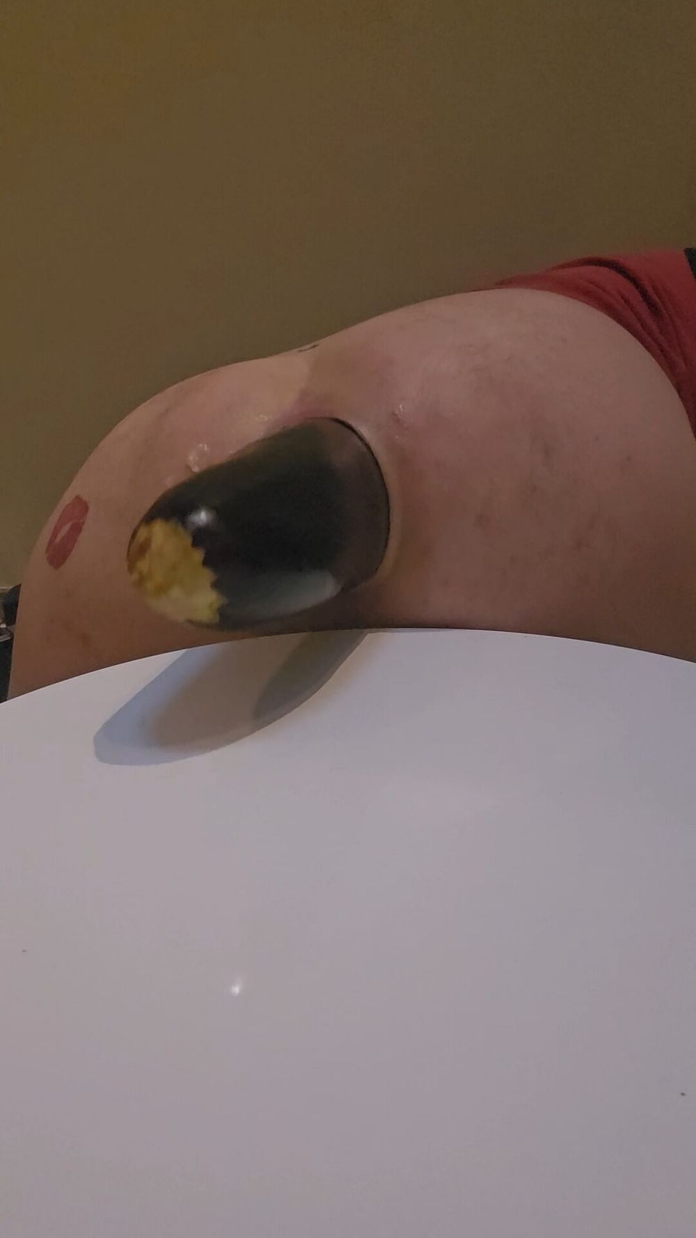 Massive eggplant gaping my asshole wide #7