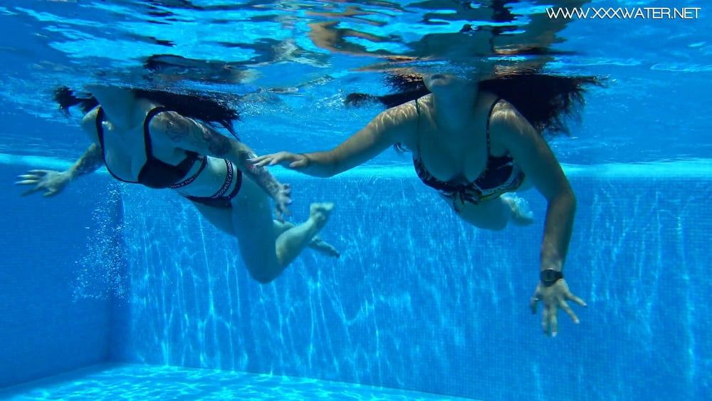  Sheril and Diana Rius Underwater Swimming Pool Erotics #31