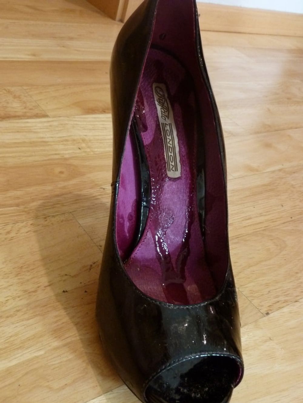 wife&#039;s purple Buffalo heels #8