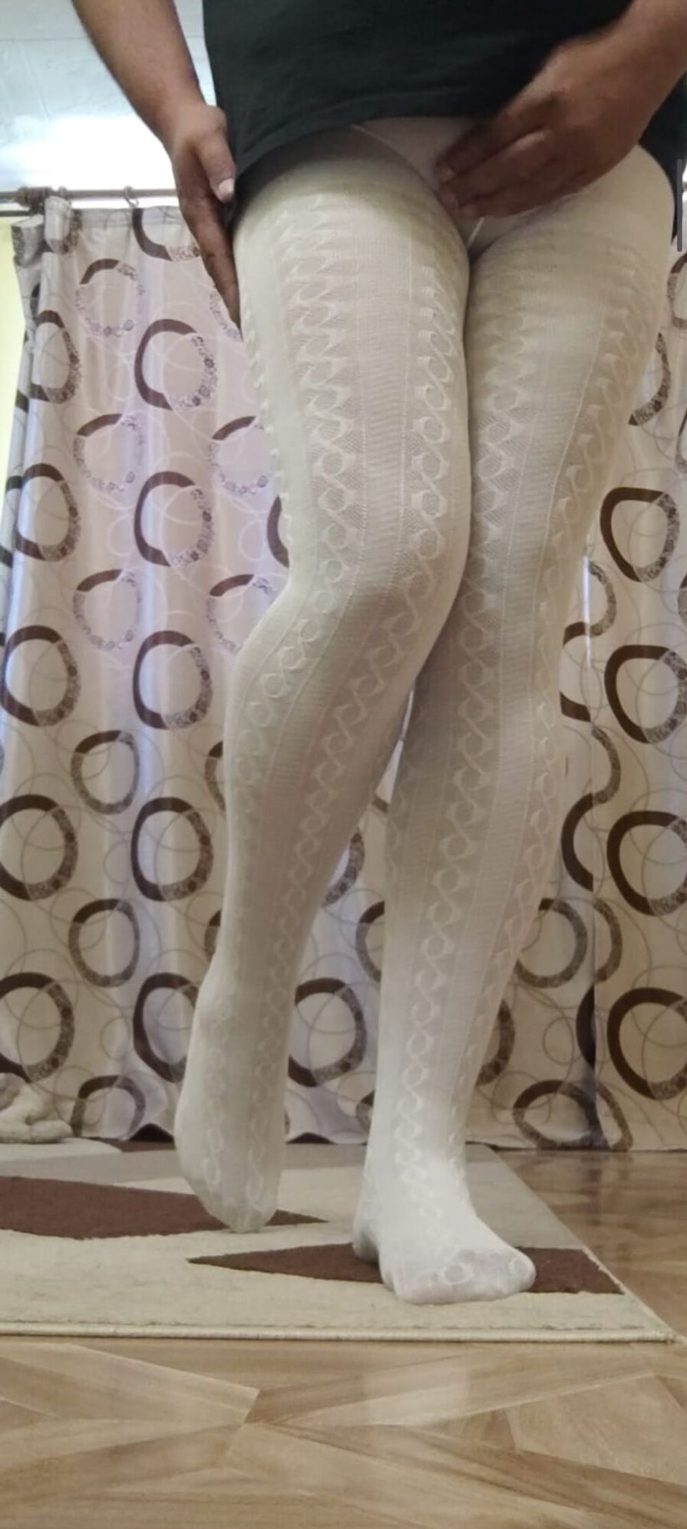 Me in winter white pantyhose #5