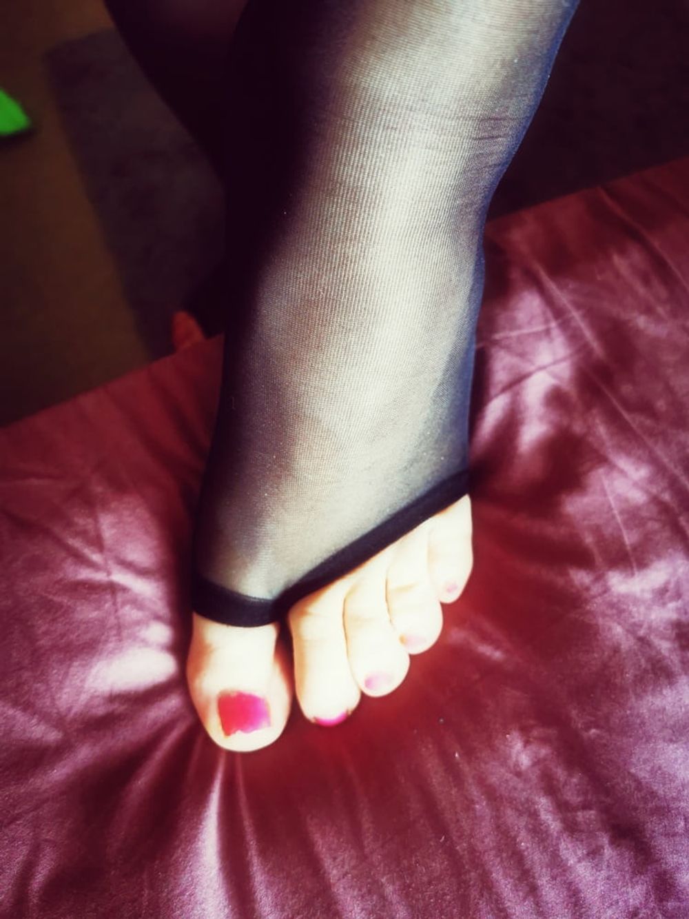 Sexy Toe-Free Hold-up Nylons #12