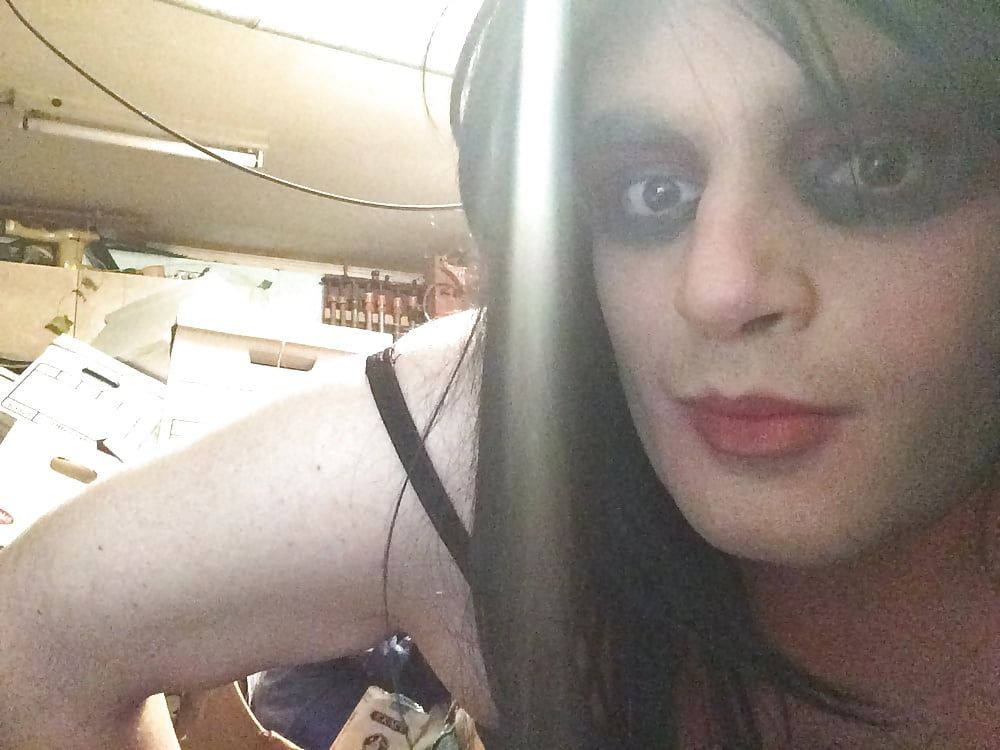 Fuck me in an old creepy cellar! (goth tranny) #10