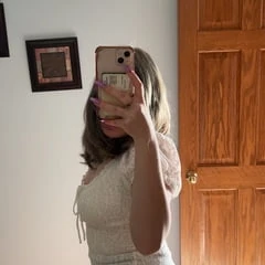 Curvy teen girl