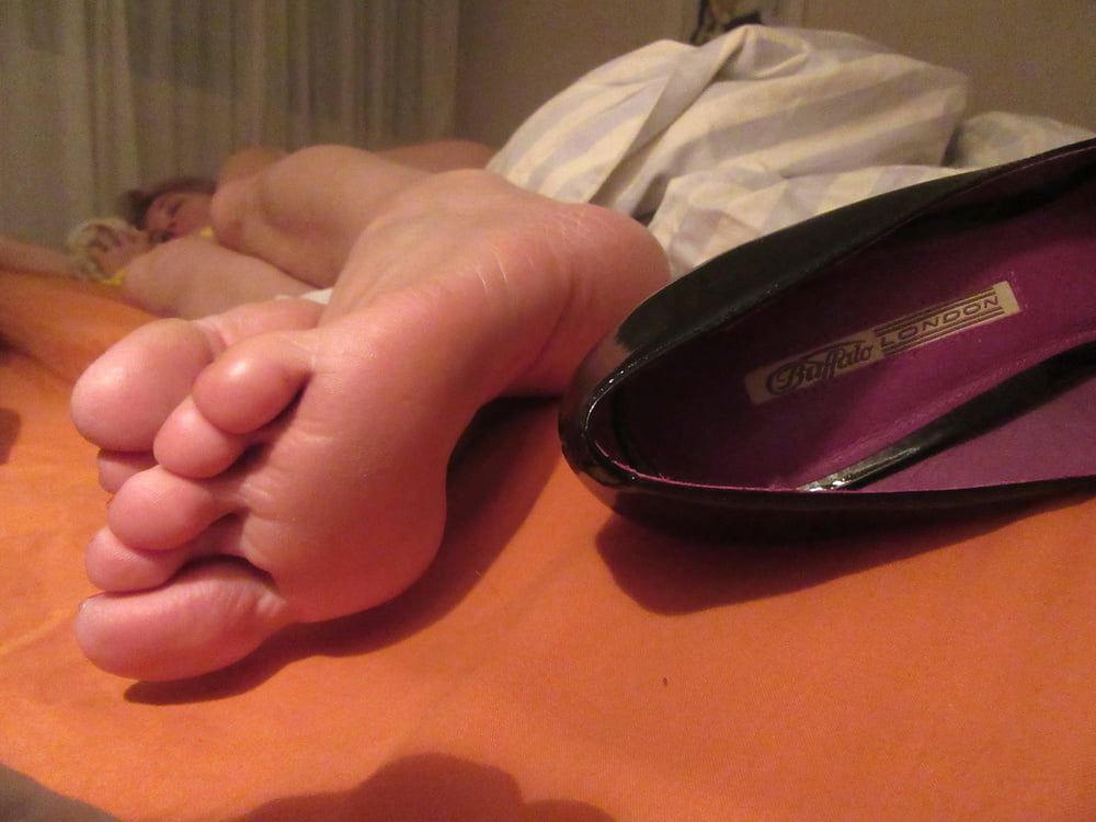 the sleeping feet of my wife #2