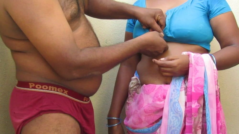 Hot tamil couple dress removing #2