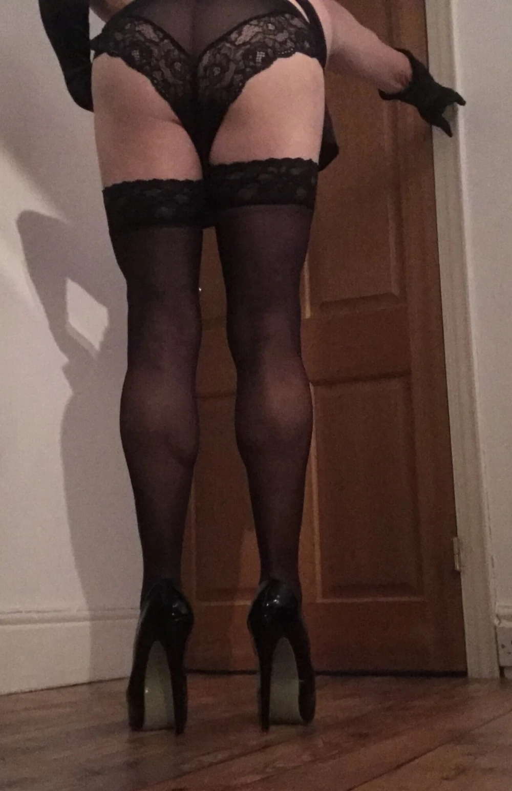 babe in lace top stockings #6