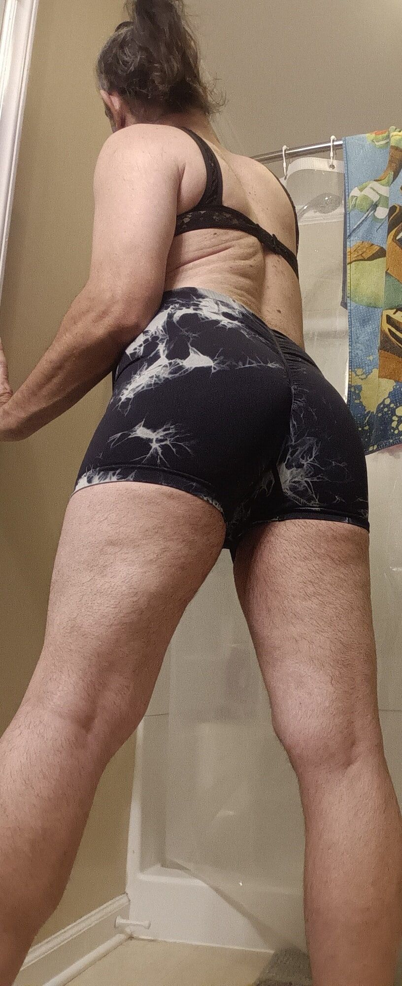 Ass looks so good in my little sexy shorts.... What do you t #26