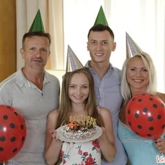 Birthday celebration in odd family