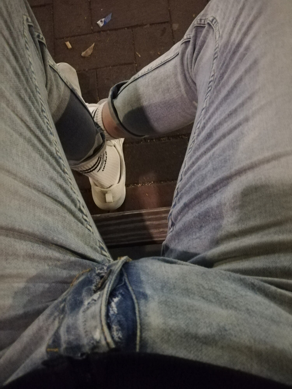 Showing off my horny bulging jeans #23